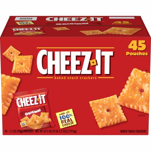 Cheez-It® Original Cheese Snack Crackers Single Serve Perspective: front