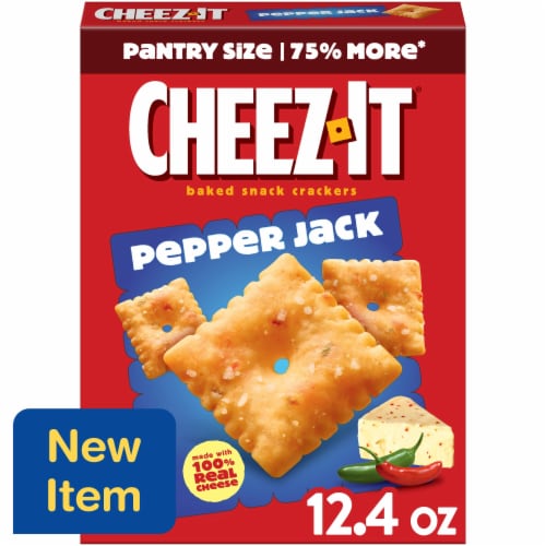 Cheez-It® Pepper Jack Cheese Crackers Perspective: front