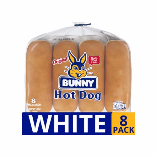 Bunny Hot Dog Buns Perspective: front