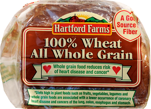 Hartford Farms Whole Wheat Bread Perspective: front