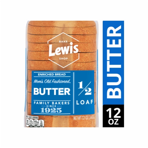 Lewis Bake Shop Butter Half Loaf White Bread Perspective: front