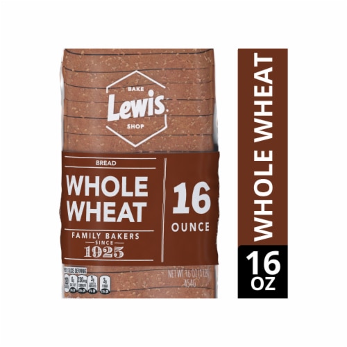 Lewis Bake Shop 100% Whole Wheat Bread Perspective: front