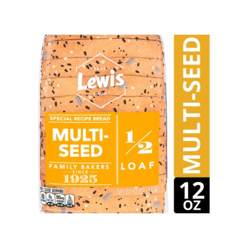 Lewis Bake Shop® Multi-Seed 1/2 Loaf Special Recipe Bread Perspective: front