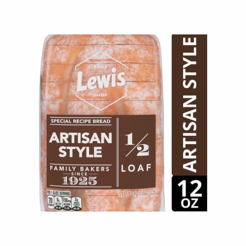 Lewis Bake Shop® Artisan Style 1/2 Loaf Special Recipe Bread Perspective: front