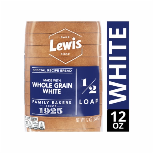 Lewis Bake Shop Whole Grain White Half Loaf Bread Perspective: front