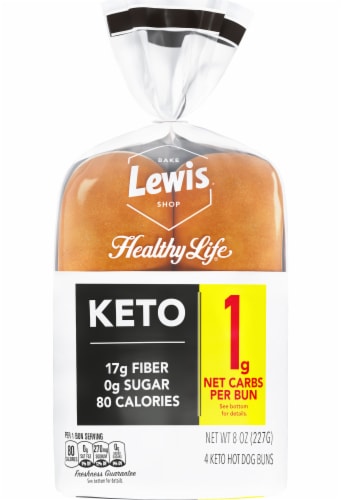 Lewis Bake Shop Healthy Life® Keto Hot Dog Buns Perspective: front