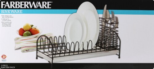 Farberware Slim Dish Rack Black 1 ct Ralphs