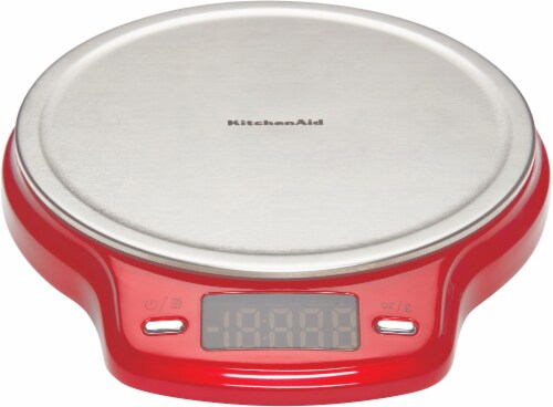 KitchenAid Stainless Steel Digital Scale - Red Perspective: front