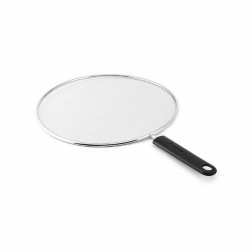 Farberware 11 in. Black & Clear Carbon Steel Splatter Screen Perspective: front