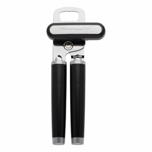 KitchenAid Multi-Function Can Opener with Bottle Opener - Onyx Black Perspective: front