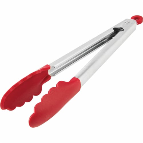 Kitchenaid Stainless Steel Silicone Gray Tipped Tongs