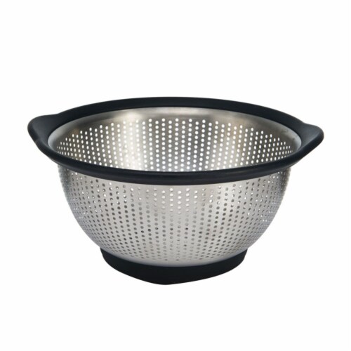 KitchenAid Stainless Steel Colander - Black Perspective: front