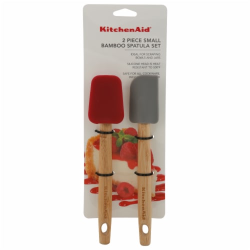 KitchenAid Mini Spatulas - Red/Gray Perspective: front