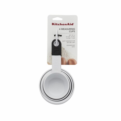 KitchenAid Measuring Cups - White/Black Perspective: front