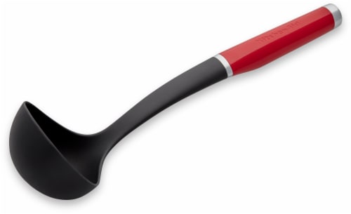 KitchenAid Classic Nylon Ladle - Red/Black Perspective: front