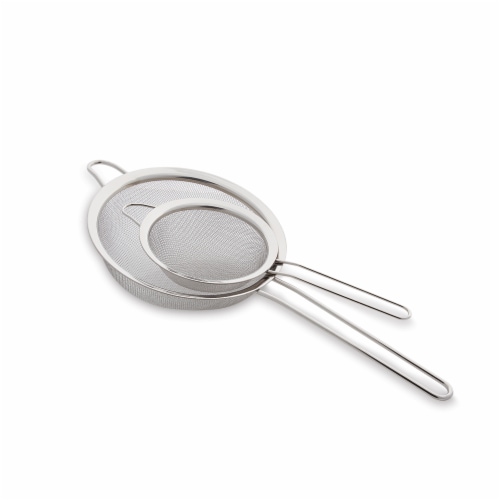 Allrecipes Stainless Steel Strainers Perspective: front