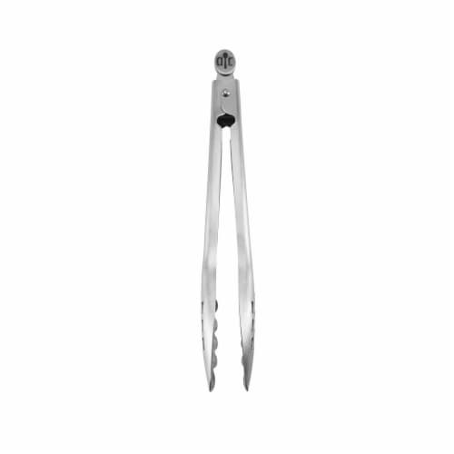 OXO Good Grips Kitchen Tongs, Locking, Stainless Steel/Black, 9-In.