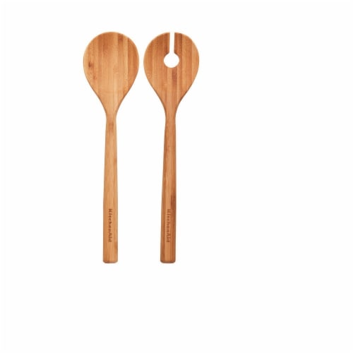KitchenAid® Bamboo Salad Server Set Perspective: front