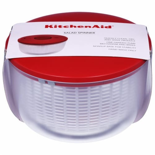 KitchenAid® Universal Salad Spinner - Red Perspective: front