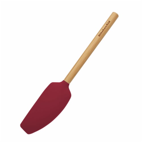 Kitchenaid Bamboo and Silicone 2-piece Spatula Set in Empire Red 