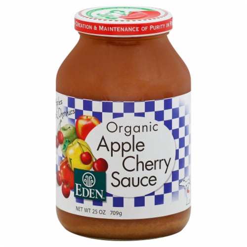 Eden Organic Apple Cherry Sauce Perspective: front