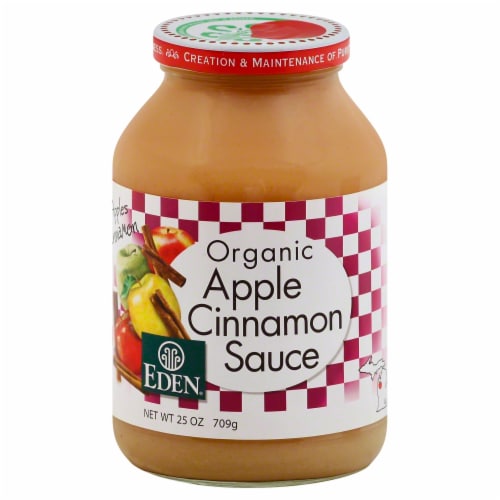 Eden Organic Apple Cinnamon Sauce Perspective: front