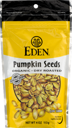 Eden Organic Pumpkin Seeds Dry Roasted Perspective: front