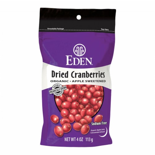 Eden® Organic Dried Cranberries Perspective: front
