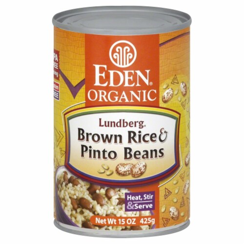 Eden Organic Brown Rice & Pinto Beans Perspective: front