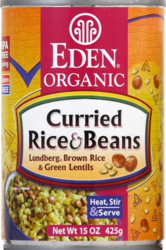 Eden Organic Curried Rice & Beans Perspective: front