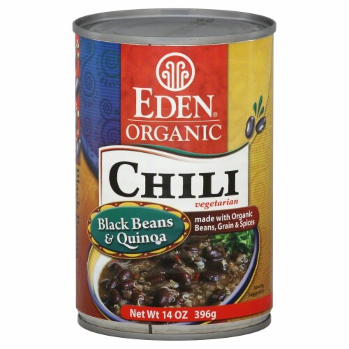Eden Organic Black Beans & Quinoa Chili Perspective: front