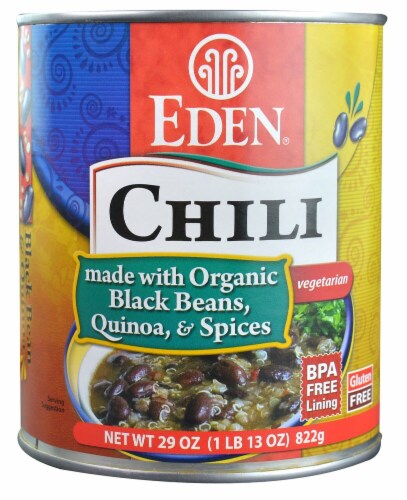 Eden Vegetarian Black Bean & Quinoa Chili Perspective: front