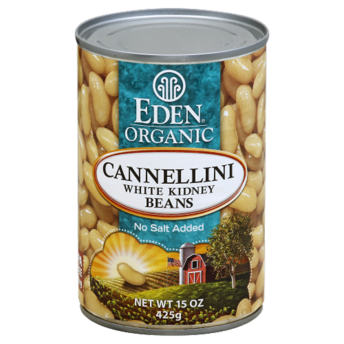Eden Organic Cannellini White Kidney Beans Perspective: front