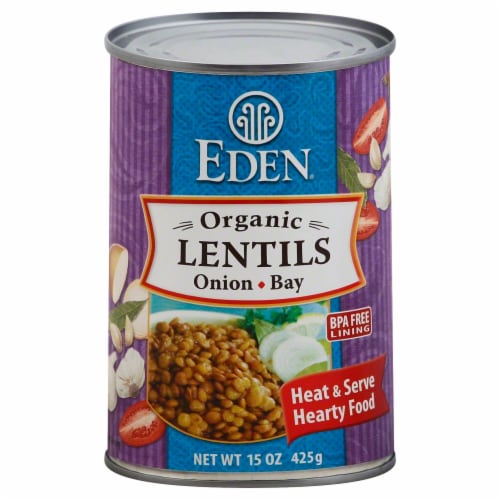 Eden® Organic Onion & Bay Leaf Lentils Perspective: front