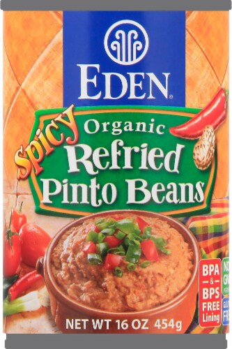 Eden Organic Spicy Refried Pinto Beans Perspective: front