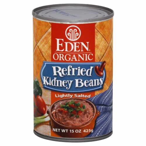 Eden Organic Refried Kidney Beans Perspective: front