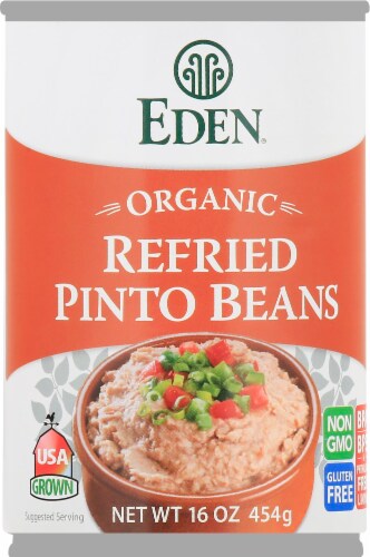 Eden Organic Refried Pinto Beans Perspective: front