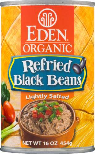 Eden Organic Refried Black Beans Perspective: front