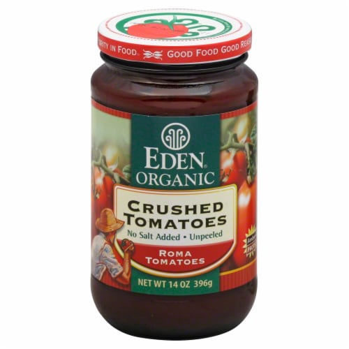 Eden Foods Organic Crushed Tomatoes, Sweet Basil 25 oz