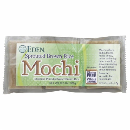 Eden Sprouted Brown Mochi Rice Perspective: front