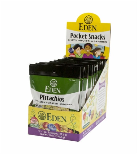 Eden Organic Shelled Roasted Pistachios Perspective: front