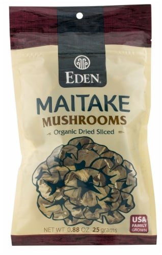 Eden Foods Organic Dried Sliced Maitake Mushrooms Perspective: front