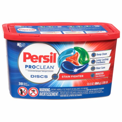 Persil ProClean Stain Fighter Laundry Detergent Discs Perspective: front