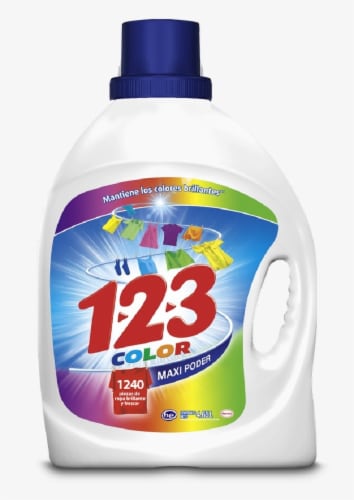 123 Color Maxi Poder Laundry Detergent Perspective: front