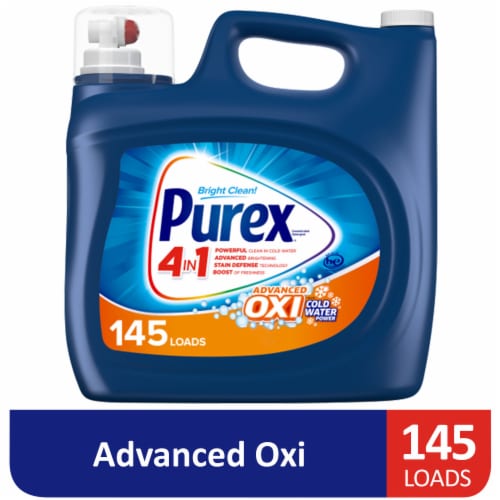 Purex® Advanced Oxi + Coldwater Power Liquid Laundry Detergent Perspective: front