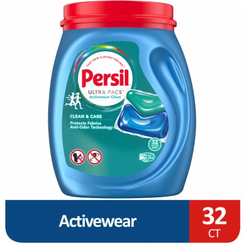 Persil® Ultra Pacs™ Activewear Clean & Care Laundry Detergent Pacs Perspective: front