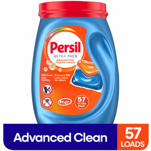 Persil® Ultra Pacs™ Advanced Clean Oxi+Odor Power Laundry Detergent Pacs Perspective: front