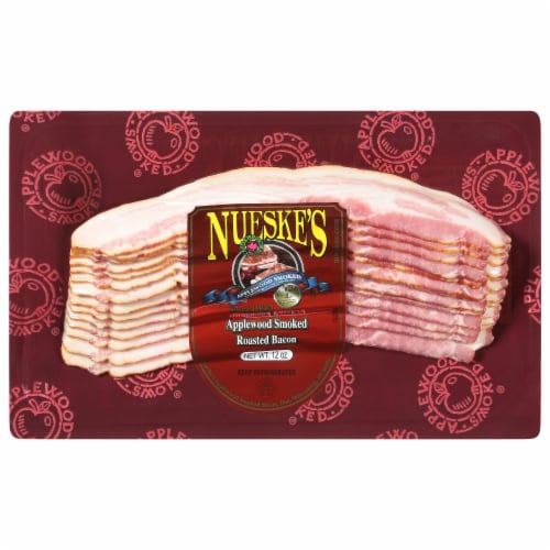 Nueske's Applewood Smoked Sliced Bacon Perspective: front