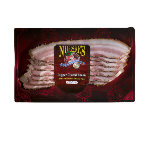 Nueske's Sliced Pepper Coated Bacon Perspective: front