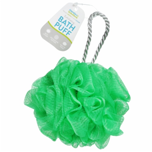 Handy Solutions Assorted Exfoliating Mesh Bath Puff with Rope Loop Perspective: front